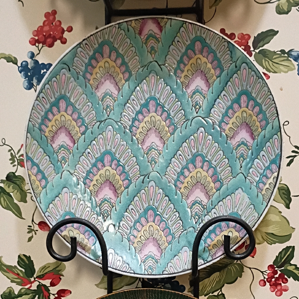 Elegant Multicolor Ceramic Plate